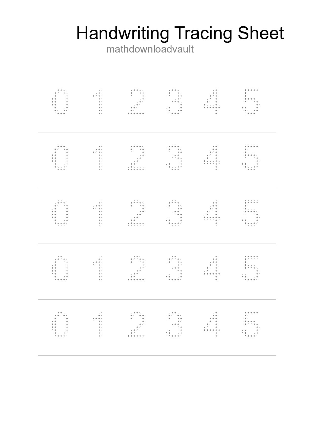 Printable Tracing Worksheet For Kids - Part 54